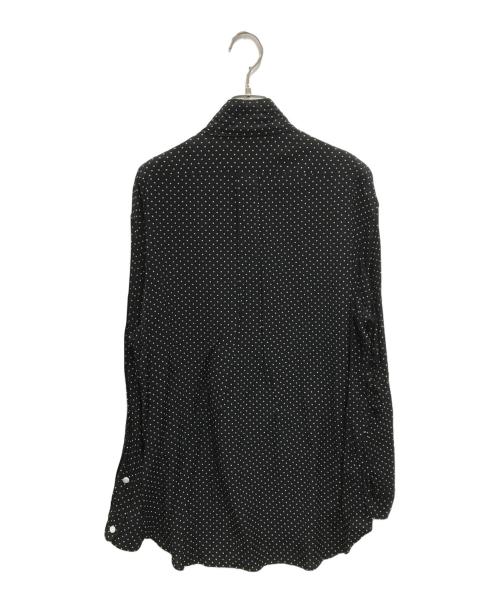 MADISON BLUE（マディソンブルー）MADISON BLUE (マディソンブルー) martinique (マルティニーク) ドット リボンカラー シャツ ブラック サイズ:XSの古着・服飾アイテム