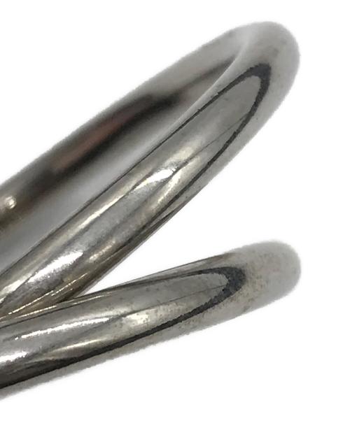 CELINE（セリーヌ）CELINE (セリーヌ) Medium Double Ring Belt in Jacquard Textile and Calfskin  ブラックの古着・服飾アイテム