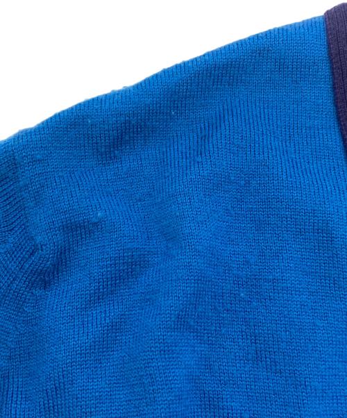 JOHN SMEDLEY（ジョンスメドレー）JOHN SMEDLEY (ジョンスメドレー) PURE NEW WOOL CARDIGAN ブルー サイズ:Mの古着・服飾アイテム