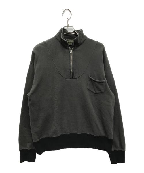 NIGEL CABOURN（ナイジェルケーボン）NIGEL CABOURN (ナイジェルケーボン) ZIP UP SWEATSHIRT TWO TONE グレー サイズ:50の古着・服飾アイテム