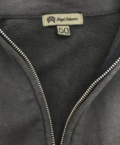 NIGEL CABOURN（ナイジェルケーボン）NIGEL CABOURN (ナイジェルケーボン) ZIP UP SWEATSHIRT TWO TONE グレー サイズ:50の古着・服飾アイテム