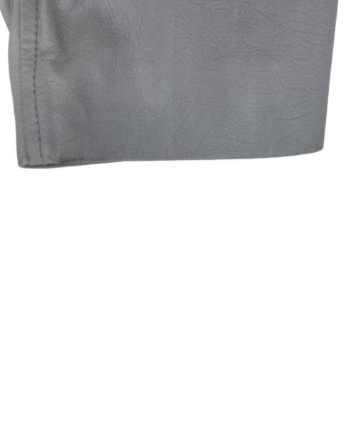 JIL SANDER（ジルサンダー）JIL SANDER (ジルサンダー) レザーテーラードジャケット グレー サイズ:48の古着・服飾アイテム