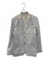 JIL SANDER（ジルサンダー）の古着「レザーテーラードジャケット」｜グレー