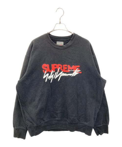 SUPREME（シュプリーム）Supreme (シュプリーム) YOHJI YAMAMOTO (ヨウジヤマモト) コラボクルーネックスウェット ブラック サイズ:XLの古着・服飾アイテム
