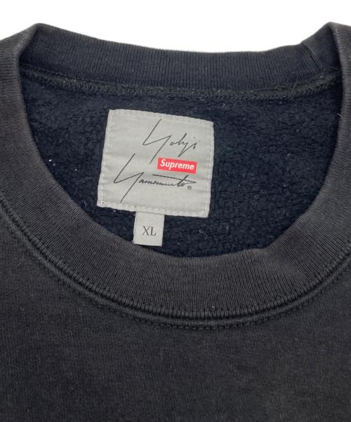 SUPREME（シュプリーム）Supreme (シュプリーム) YOHJI YAMAMOTO (ヨウジヤマモト) コラボクルーネックスウェット ブラック サイズ:XLの古着・服飾アイテム