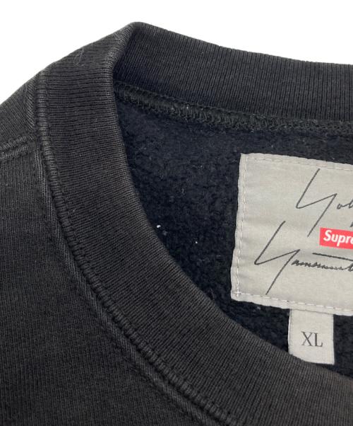 SUPREME（シュプリーム）Supreme (シュプリーム) YOHJI YAMAMOTO (ヨウジヤマモト) コラボクルーネックスウェット ブラック サイズ:XLの古着・服飾アイテム