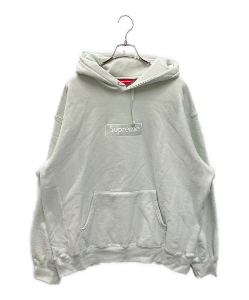 SUPREME（シュプリーム）Supreme (シュプリーム) Box Logo Hooded Sweatshirt ライトグリーン サイズ:XLの古着・服飾アイテム