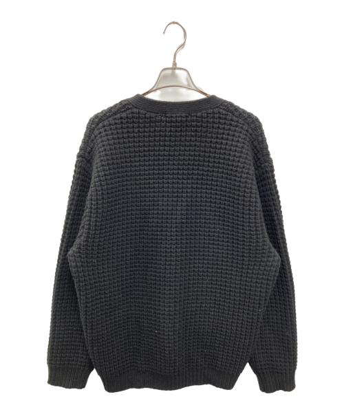 SUPREME（シュプリーム）Supreme (シュプリーム) Waffle Knit Cardigan ブラック サイズ:Lの古着・服飾アイテム