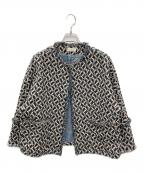 IENAイエナ）の古着「＆NAVY GIOLICAジャガードジャケット」｜ネイビー