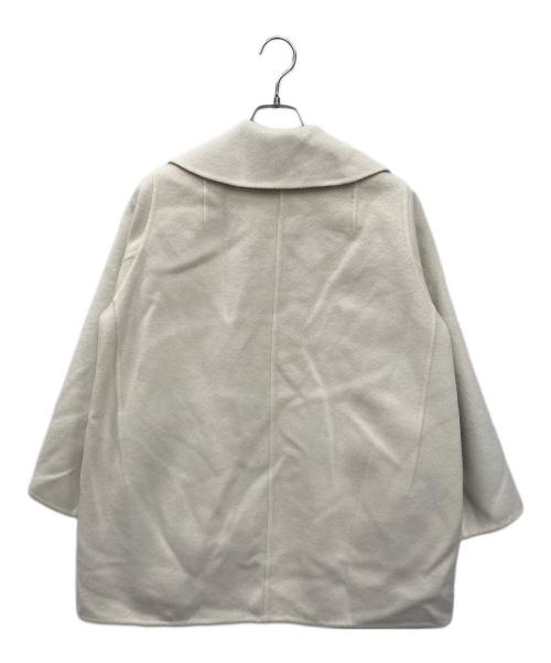 DRAWER（ドゥロワー）Drawer (ドゥロワー) ウールファーポケットジャケット アイボリー サイズ:36の古着・服飾アイテム