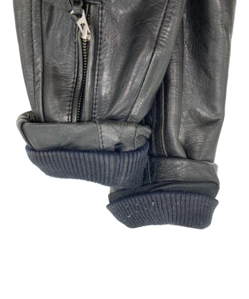 Schott（ショット）Schott (ショット) ［古着］クラシックレーサーレザージャケット ブラック サイズ:Lの古着・服飾アイテム