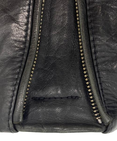 Schott（ショット）Schott (ショット) ［古着］クラシックレーサーレザージャケット ブラック サイズ:Lの古着・服飾アイテム