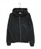 CELINEセリーヌ）の古着「ルーズ ジップフーディー」｜ブラック