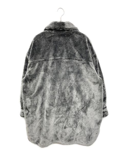 DIESEL（ディーゼル）DIESEL (ディーゼル) RO-OUT フェイクファーコート グレー サイズ:Lの古着・服飾アイテム