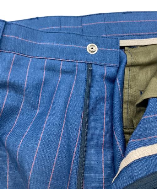 Willow Pants（ウィローパンツ）Willow Pants (ウィローパンツ) ストライプウールスラックス ネイビー サイズ:2の古着・服飾アイテム