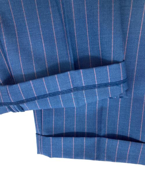 Willow Pants（ウィローパンツ）Willow Pants (ウィローパンツ) ストライプウールスラックス ネイビー サイズ:2の古着・服飾アイテム