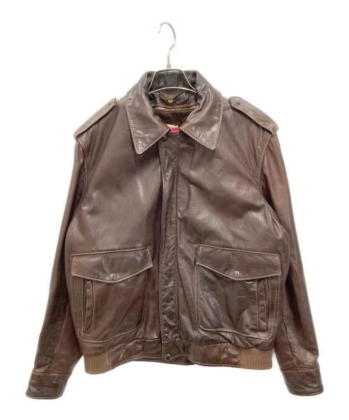 Schott（ショット）Schott (ショット) ライナー付G-1フライトジャケット ブラウン サイズ:42の古着・服飾アイテム