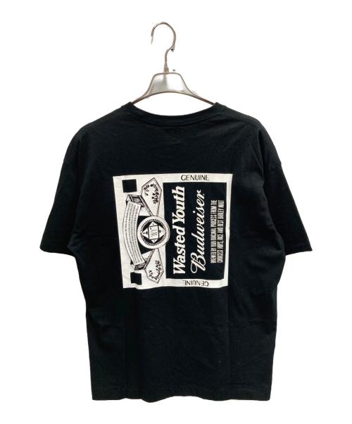WASTED YOUTH（ウェイステッドユース）Wasted Youth (ウエステッド ユース) BUDWEISER (バドワイザー) プリントTシャツ ブラック サイズ:XLの古着・服飾アイテム