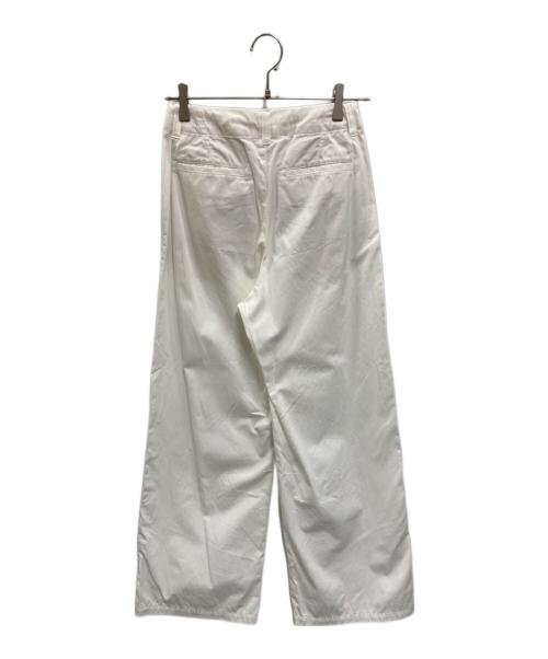 MACPHEE（マカフィー）MACPHEE (マカフィー) コットンサージ ドローストリングパンツ ホワイト サイズ:34の古着・服飾アイテム