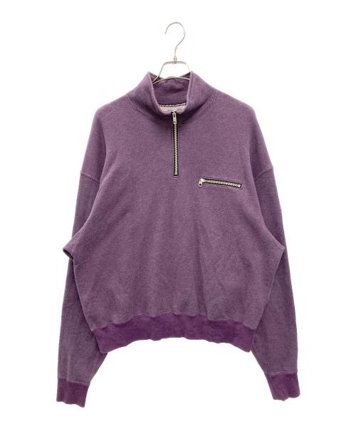 C.E（シーイー）C.E (キャブ エンプト) cavempt ハーフジップスウェット パープル サイズ:Mの古着・服飾アイテム