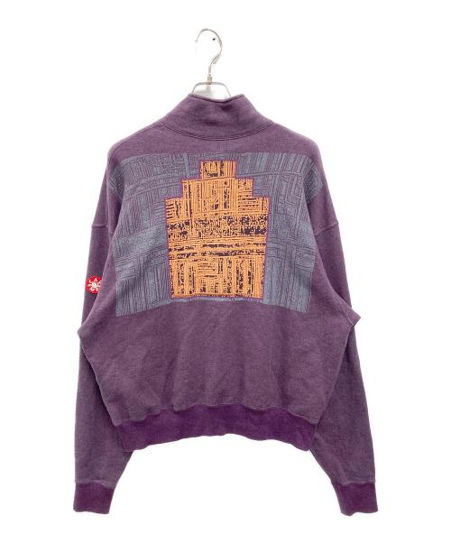 C.E（シーイー）C.E (キャブ エンプト) cavempt ハーフジップスウェット パープル サイズ:Mの古着・服飾アイテム