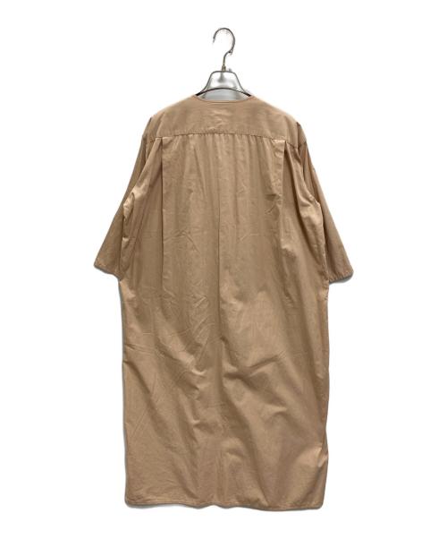 SEEALL（シーオール）SEEALL (シーオール) 比翼シャツワンピース ベージュ サイズ:38の古着・服飾アイテム