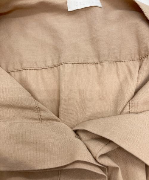 SEEALL（シーオール）SEEALL (シーオール) 比翼シャツワンピース ベージュ サイズ:38の古着・服飾アイテム