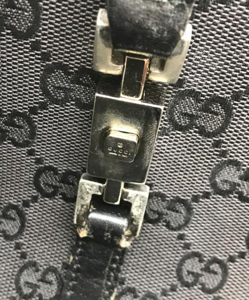 GUCCI（グッチ）GUCCI (グッチ) ジャッキー ライントートバッグ ブラックの古着・服飾アイテム