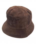 kijima takayukiキジマタカユキ）の古着「Calf Suede Bucket Hat」｜ブラウン