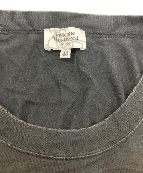 Vivienne Westwood man（ヴィヴィアン ウェストウッド マン）Vivienne Westwood man (ヴィヴィアン ウェストウッド マン) オーブプリントTシャツ ブラック サイズ:48の古着・服飾アイテム
