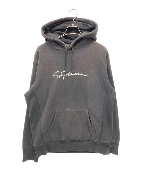 SUPREME（シュプリーム）Supreme (シュプリーム) Classic Script Hooded Sweatshirt ブラック サイズ:Lの古着・服飾アイテム