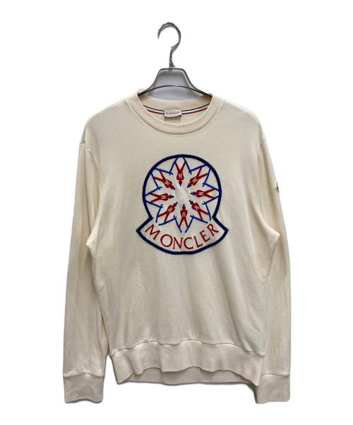 MONCLER（モンクレール）MONCLER (モンクレール) SWEAT SHIRT ベージュ サイズ:Lの古着・服飾アイテム