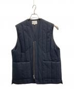 STILL BY HANDスティルバイハンド）の古着「コットンギャバジンシンサレートベスト」｜ネイビー