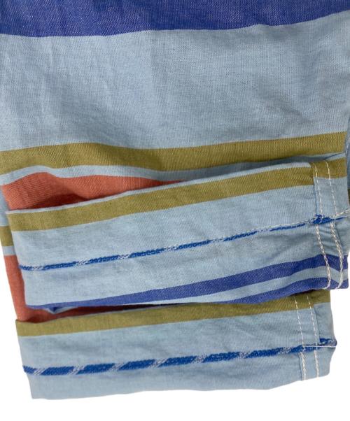 Engineered Garments（エンジニアドガーメンツ）Engineered Garments (エンジニアド ガーメンツ) カシュクールボーダーシャツ ブルー サイズ:Sの古着・服飾アイテム