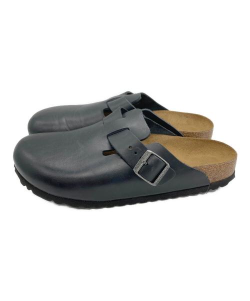 BIRKENSTOCK（ビルケンシュトック）BIRKENSTOCK (ビルケンシュトック) BOSTONスムースレザーサンダル ブラック サイズ:26.5cmの古着・服飾アイテム