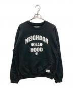 NEIGHBORHOODネイバーフッド）の古着「COLLEGE SWEATSHIRT LS」｜ブラック