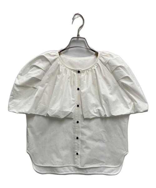 RIKO（リコ）RIKO (リコ) Cloud cape blouse ホワイト サイズ:FREEの古着・服飾アイテム