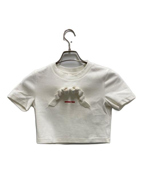 SHUSHU/TONG（シュシュトング）SHUSHU/TONG (シュシュトング) 3D short T-shirt ホワイト サイズ:6の古着・服飾アイテム