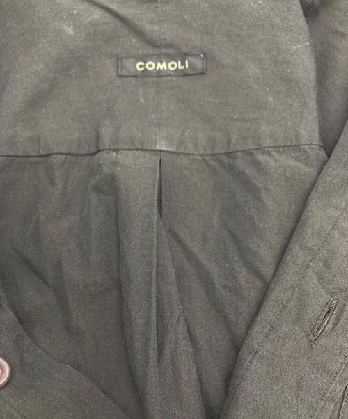 COMOLI（コモリ）COMOLI (コモリ) バンドカラーシャツ ブラック サイズ:1の古着・服飾アイテム