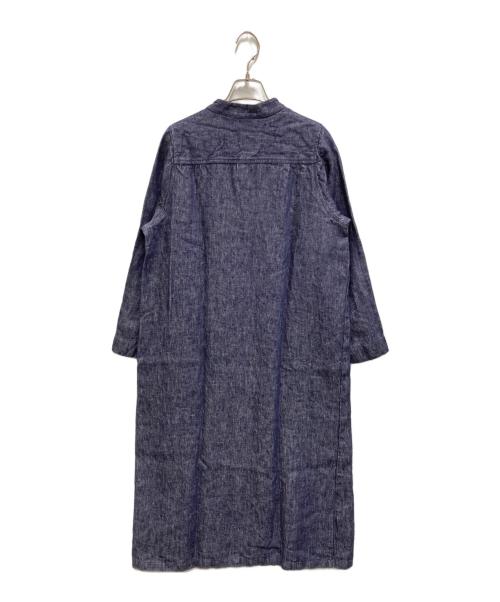 fog linen work（フォグリネンワーク）fog linen work (フォグリネンワーク) リネンワンピース インディゴ サイズ:FREEの古着・服飾アイテム