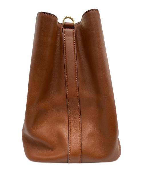 LAUREN RALPH LAUREN（ローレンラルフローレン）LAUREN RALPH LAUREN (ローレンラルフローレン) Marcyサッチェル トートバッグ ブラウンの古着・服飾アイテム