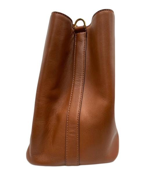 LAUREN RALPH LAUREN（ローレンラルフローレン）LAUREN RALPH LAUREN (ローレンラルフローレン) Marcyサッチェル トートバッグ ブラウンの古着・服飾アイテム