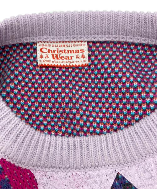 にじさんじ（ニジサンジ）にじさんじ (ニジサンジ) KDセーター パープル×ネイビー サイズ:記載なしの古着・服飾アイテム