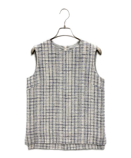 theory luxe（セオリーリュクス）theory luxe (セオリーリュクス) マルチツイードベスト ホワイト サイズ:38の古着・服飾アイテム