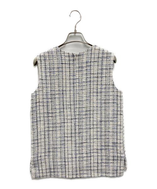 theory luxe（セオリーリュクス）theory luxe (セオリーリュクス) マルチツイードベスト ホワイト サイズ:38の古着・服飾アイテム