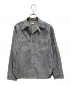Joe McCOYジョーマッコイ）の古着「ストライプシャツ」｜ネイビー×ホワイト