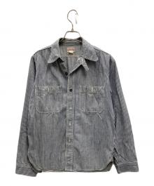 Joe McCOY（ジョーマッコイ）の古着「ストライプシャツ」｜ネイビー×ホワイト