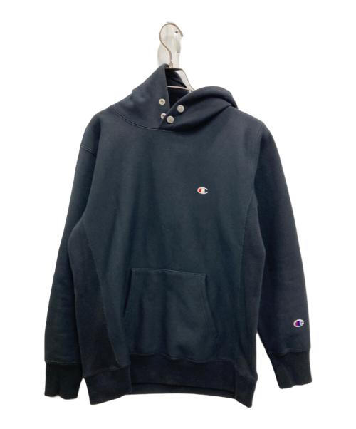 Champion（チャンピオン）Champion (チャンピオン) STORMSHELL HOODED SWEAT ブラック サイズ:Lの古着・服飾アイテム