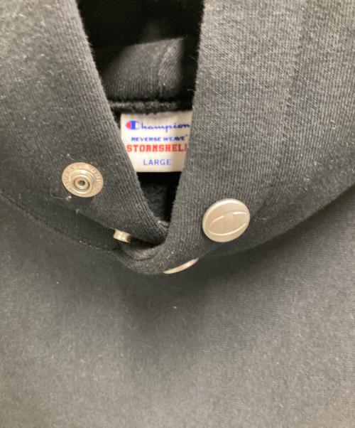 Champion（チャンピオン）Champion (チャンピオン) STORMSHELL HOODED SWEAT ブラック サイズ:Lの古着・服飾アイテム