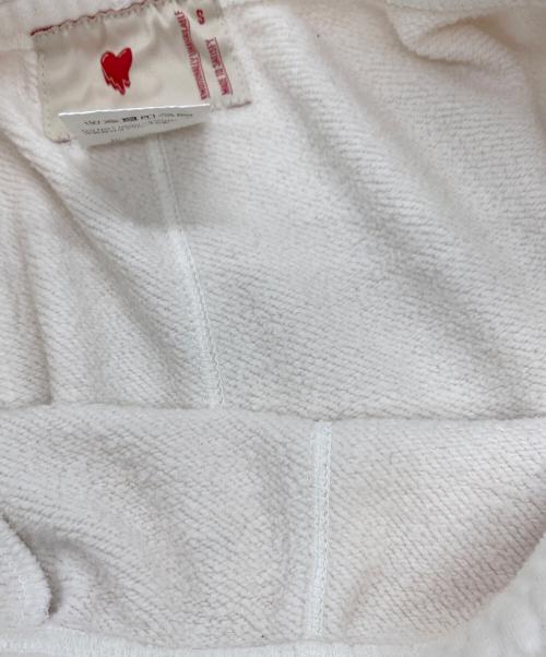 EMOTIONALLY UNAVAILABLE（エモーショナリー・アンアベイラブル）EMOTIONALLY UNAVAILABLE (エモーショナリー・アンアベイラブル) lovestory Shorts ホワイト サイズ:Sの古着・服飾アイテム